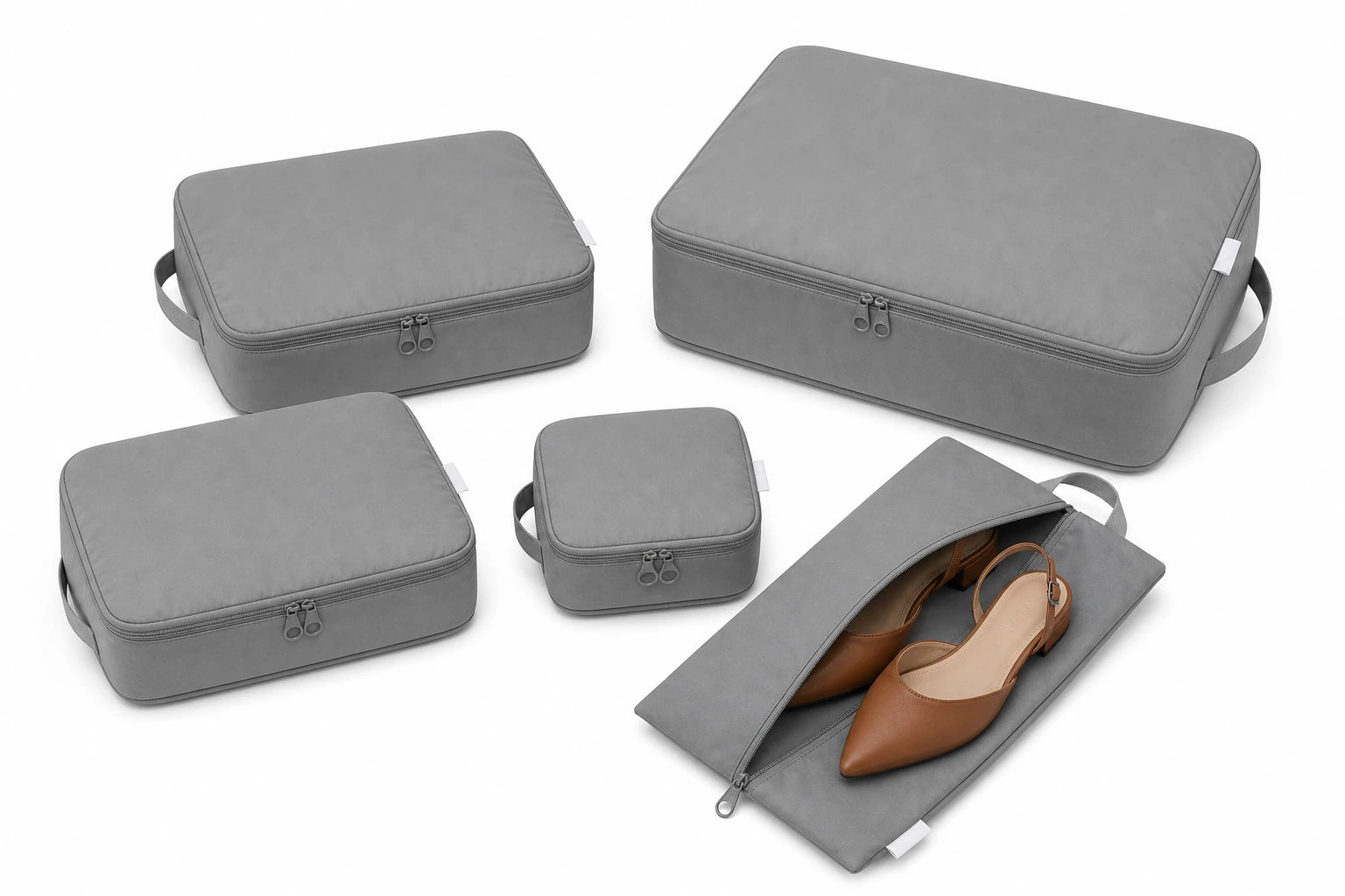 VOYO Gray 5-piece travel set checkout image